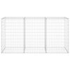 vidaXL Gabion med dekker galvanisert st&aring;l 200x60x100 cm