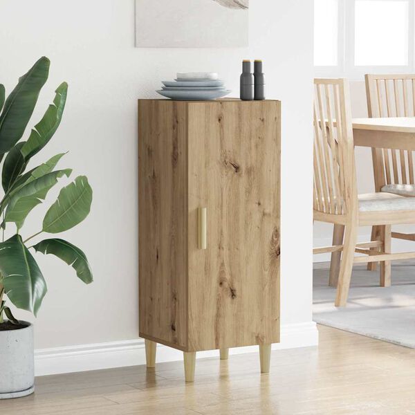 vidaXL Serviesskap Artisan Eik 34,5 x 34 x 90 cm Konstruert tre