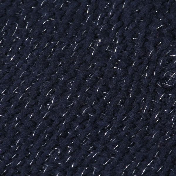 vidaXL Pledd lurex 220x250 cm marineblå