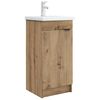vidaXL Badm&oslash;bel med vask Artisan eik 42 x 40 x 84,5 cm Konstruert tre
