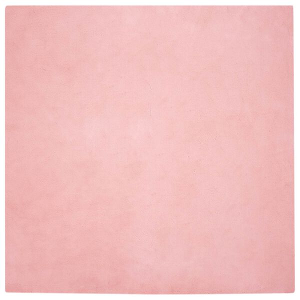 vidaXL Kunstpels Kanin Teppe Olite Rosa 200 x 200 cm Polyester