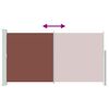 vidaXL Uttrekkbar sidemarkise 160x300 cm brun