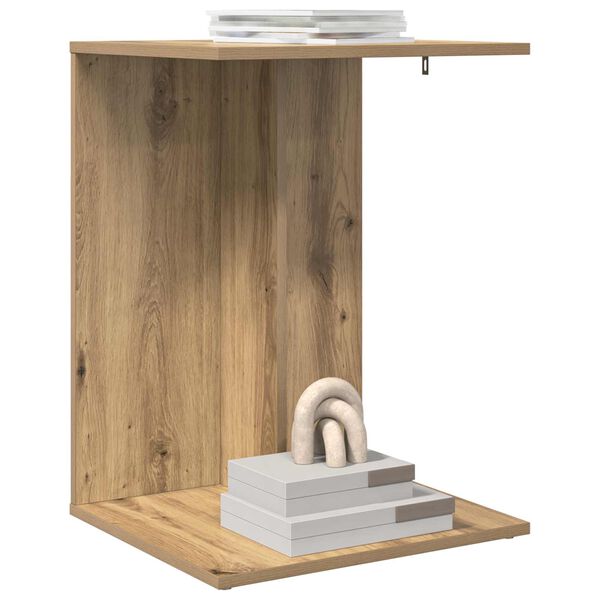 vidaXL Sidetabell Artisan Eik 45 x 40 x 62,5 cm Konstruert tre