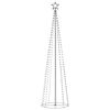 vidaXL Juletre kjegle 400 fargerike lysdioder 100x360 cm