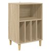 vidaXL Platespillerstativ Sonoma eik 47 x 39,5 x 74,5 cm