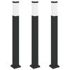 vidaXL Pullertlamper 3 stk 80 cm svart IP44