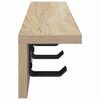 vidaXL Vegghengt kleshenger Veggmontert Sonoma eik 40 x 10,5 x 10,5 cm