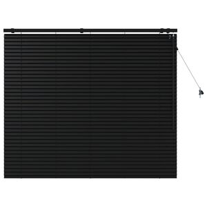 vidaXL Venetiansk persienne Svart 125 x 130 cm 35 mm