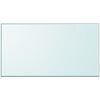 vidaXL Bordplate herdet glass rektangul&aelig;r 1200x650 mm