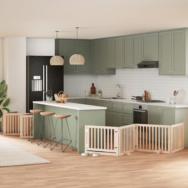 vidaXL Hundeport sammenleggbar 12 paneler 960 cm poppeltre