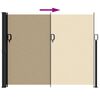 vidaXL Uttrekkbar sidemarkise beige 170x300 cm