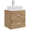 vidaXL Vegghengt vaskeservant Artisan eik 49,5 x 41 x 62,5 cm