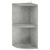 vidaXL Hj&oslash;rnehylle 2 niv&aring;er 41,5 x 41,5 x 72 cm Konstruert tre