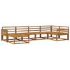vidaXL Utend&oslash;rs sofa-sett 6 pcs Naturlig Solid akasietre