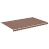vidaXL Erstatningsduk for markise brun 5x3 m