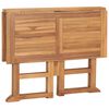 vidaXL Sammenleggbart hagebord 90x90x75 cm heltre teak