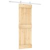 vidaXL Skyved&oslash;r Naturlig og Hvit 70 x 210 cm Massiv Furu Tre