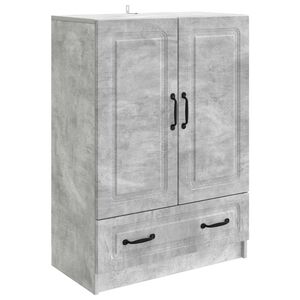 vidaXL Serviesskap Betonggr&aring; 66 x 34,5 x 92 cm Konstruert tre