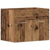 vidaXL Baderomsvaskskap gammelt tre 60x38,5x46 cm konstruert tre