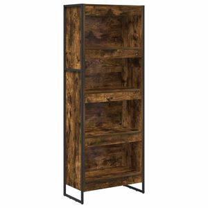 vidaXL Bokskap 60 x 30 x 155 cm Konstruert tre R&oslash;yk Eik