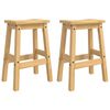 VidaXL Barstol 2 pcs Honningvoks 44 x 30 x 63 cm Massiv furu