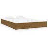 vidaXL Sengeramme honningbrun heltre 120x200 cm