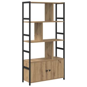 vidaXL Bokhylle 80 x 30 x 155,5 cm Konstruert tre Artisan Eik