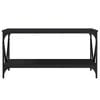 vidaXL Salongbord svart 90x50x45 cm konstruert tre