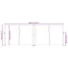 vidaXL Uttrekkbar sidemarkise 140x1000 cm bl&aring;