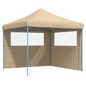 vidaXL Partytelt 292 x 292 x 315 cm Beige Oxford Stoff