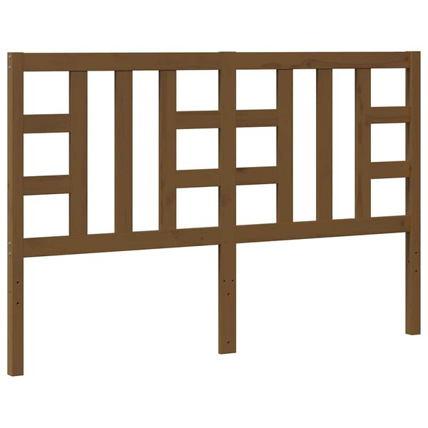 vidaXL Sengegavl honningbrun 166x4x100 cm heltre furu