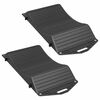 vidaXL Dekkbeskyttere 2 stk. Svart 44 x 20 x 4 cm PP