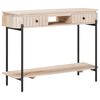 vidaXL H&aring;ndlaget endebord Hvit 100 x 30 x 76 cm Massiv mango tre