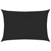 vidaXL Solseil 160 g/m&sup2; svart 5x7 m HDPE