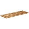 vidaXL Bordplate naturlig kant 120x40x3,8 cm grovt heltre mangotre