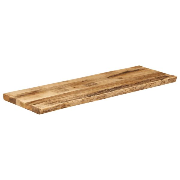 vidaXL Bordplate naturlig kant 120x40x3,8 cm grovt heltre mangotre