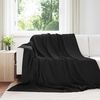 vidaXL Kastepledd 6 pcs Svart 270 x 240 cm Fleece