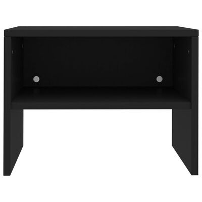 vidaXL Nattbord 2 stk svart 40x30x30 cm konstruert tre