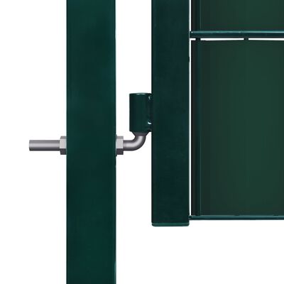 vidaXL Hageport PVC og stål 100x81 cm grønn