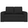 vidaXL Sammenleggbar Sofa seng Svart 148 x 71 x 83 cm stoff
