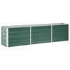 vidaXL H&oslash;ybed galvanisert st&aring;l 240x40x45 cm gr&oslash;nn