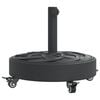 vidaXL Parasollfot med hjul for &Oslash;38 / 48 mm stenger 27 kg rund