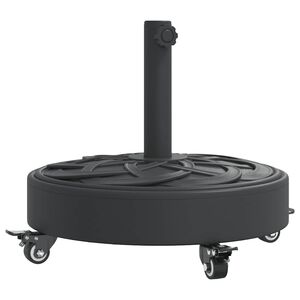 vidaXL Parasollfot med hjul for &Oslash;38 / 48 mm stenger 27 kg rund