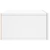 vidaXL Veggmontert nattbord hvit 35x35x20 cm