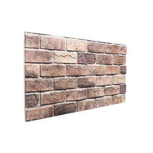 vidaXL Veggpaneler 10 pcs Brun og Gr&aring; 100 x 50 cm EPS Skum