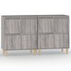 vidaXL Skjenker 2 stk gr&aring; sonoma 60x35x70 cm konstruert tre