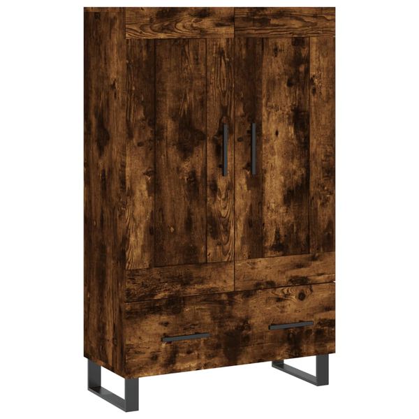 vidaXL Highboard r&oslash;kt eik 69,5x31x115 cm konstruert tre