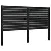 vidaXL Sengegavl svart 146x4x100 cm heltre furu