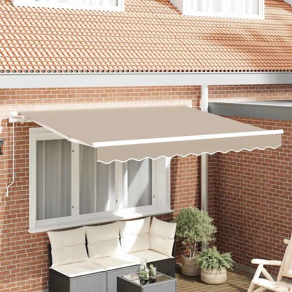 vidaXL Reserveduk til markise Beige 235 x 195 cm Polyester