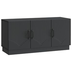 vidaXL TV-skap Svart 99 x 34,5 x 47 cm Konstruert tre